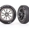 Traxxas Traxxas Tires & Wheels, Assembled, Glued (Weld Satin Black