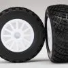 Traxxas Traxxas Tires & Wheels, Assembled, Glued (white Wheels, Gr