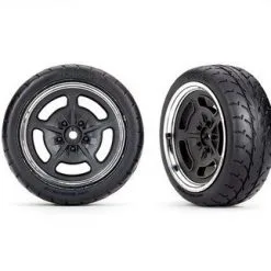 Traxxas Traxxas Tires And Wheels, Assembled, Glued (black With Chr