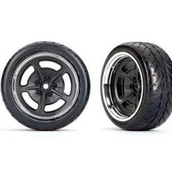 Traxxas Traxxas Tires And Wheels, Assembled, Glued (black With Chr