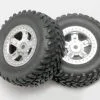 Traxxas Traxxas Tires And Wheels, Assembled, Glued (SCT Satin Chro