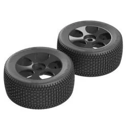 Arrma Arrma AR550011 Exabyte TRGY 6S Tire/Wheel Glued Blk (2)