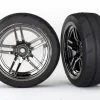 Traxxas Traxxas Tires And Wheels, Assembled, Glued (split-spoke Bl