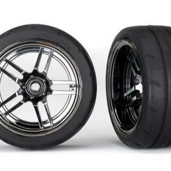 Traxxas Traxxas Tires And Wheels, Assembled, Glued (split-spoke Bl