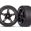 Traxxas Traxxas Tires And Wheels, Assembled, Glued (split-spoke Bl