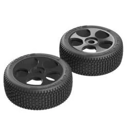 Arrma Arrma AR550012 Exabyte BGY 6S Tire/Wheel Glued Black (2)