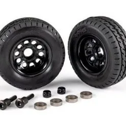 Traxxas Traxxas Trailer Wheels (2)/ Tires (2)/ Mounting Hardware