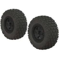 Arrma Arrma AR550042 Fortress SC Tire Set Glued Black (2)