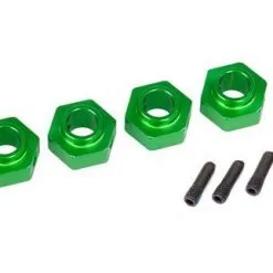 Traxxas Traxxas Wheel Hubs, 12mm Hex, 6061-T6 Aluminum (green-anod