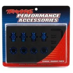 Traxxas Traxxas Wheel Hubs, Splined, 17mm, Short (blue-anodized) (
