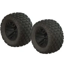 Arrma Arrma AR550044 DBoots Fortress MT Tire Set Glued Blk (2)