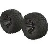 Arrma Arrma AR550045 Fortress MT Tire Set Glued Blk Chrm (2)