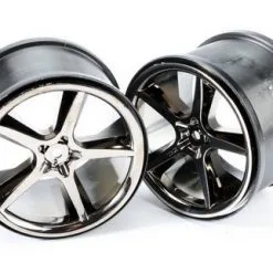 Traxxas Traxxas Wheels, Gemini 3.8" (Black Chrome) (2)