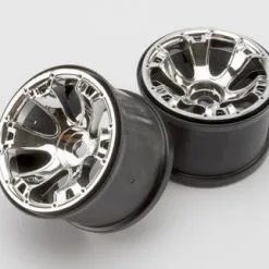 Traxxas Traxxas Wheels, Geode 3.8' (chrome) (2) (use With 17mm Spl
