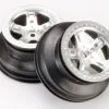 Traxxas Traxxas Wheels, SCT Satin Chrome, Beadlock Style, Dual Pro
