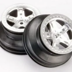 Traxxas Traxxas Wheels, SCT Satin Chrome, Beadlock Style, Dual Pro