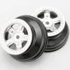 Traxxas Traxxas Wheels, Sct Satin Chrome, Beadlock Style, Dual Pro