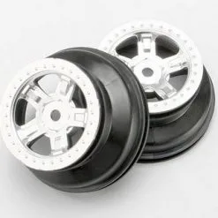 Traxxas Traxxas Wheels, Sct Satin Chrome, Beadlock Style, Dual Pro