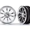 Traxxas Traxxas Wheels, Weld Chrome (front) (2)