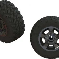 Arrma Arrma AR550053 Ragnarok Mt' Tire ST Glued(Blk Chrome)(2)
