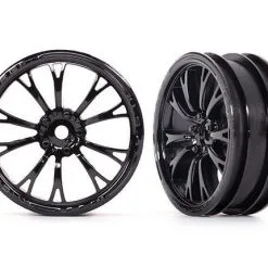 Traxxas Traxxas Wheels, Weld Gloss Black (front) (2)