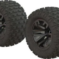 Arrma Arrma Dboots 'Fortress MT' Tire Set Glued Gun Metal (2)