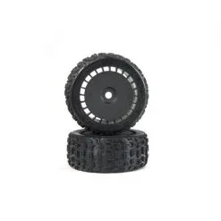 Arrma Arrma DBoots Katar T Belted 6S Tire Set Glued (Blk) (2)