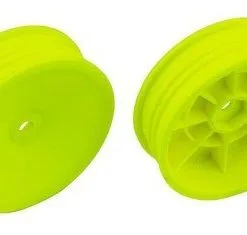 Associated Associated 2WD Slim Front Wheels, 2.2", 12mm Hex, Yellow