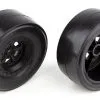 Associated Associated DR10 Rear Wheels And Drag Slick Tires, Mounted