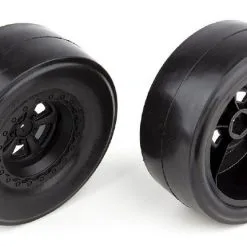 Associated Associated DR10 Rear Wheels And Drag Slick Tires, Mounted