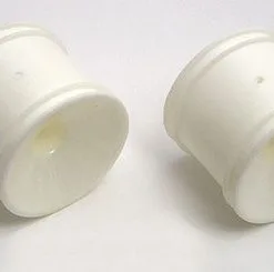 Associated Associated Rear Stadium Truck Dish Wheel (2) (White) (Pin Dri