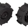Associated Associated Sand Paddle Tires & Method Wheels, Mntd,Black,Rear