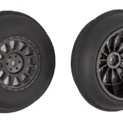 Associated Associated Sand Ribbed Tires & Method SC Wheels,Mntd,Black,FR