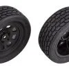 Associated Associated SR10 Front Wheels With Street Stock Tires, Mounted