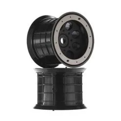 Axial Axial AX8014 Ovrsz Beadlock8-HoleWheel 17mm Hex Blk (2)