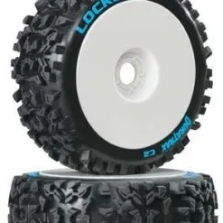 Duratrax Duratrax 1/8 Lockup Buggy Tire C2 Mounted White (2)