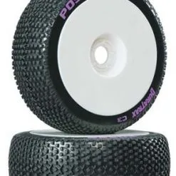 Duratrax Duratrax 1/8 Posse Buggy Tire C3 Mounted White (2)