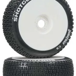 Duratrax Duratrax 1/8 Shotgun Buggy Tire C3 Mounted White (2)
