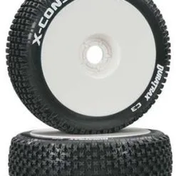 Duratrax Duratrax 1/8 X-Cons Buggy Tire C3 Mounted White (2)