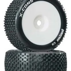 Duratrax Duratrax 1/8 X-Cons Truggy Tire C2 Mounted 0 Offset (2)