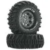 Duratrax Duratrax Deep Woods CR C3 Mntd 1.9" Crawler Blk/Chr (2)