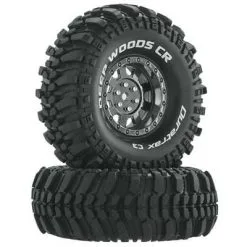 Duratrax Duratrax Deep Woods CR C3 Mntd 1.9" Crawler Blk/Chr (2)