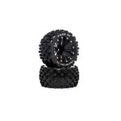 Duratrax Duratrax FAZE ST 2.8 Mounted F/R C2 .5 Offset Black (2)