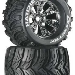 Duratrax Duratrax Hatchet MT 3.8" Mounted 1/2" Offset Chrome (2)