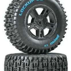 Duratrax Duratrax Lockup SC Tire C2 Mounted Black Rear SC10 (2)