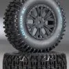 Duratrax Duratrax Lockup SC Tire C2 Mounted SC10 4x4 (2)
