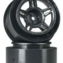Duratrax Duratrax SC Wheel Black Rear Slash/Blitz/SCRT10 (2)