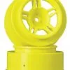 Duratrax Duratrax SC Wheel Yellow Slash Front (2)