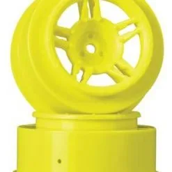 Duratrax Duratrax SC Wheel Yellow Slash Front (2)