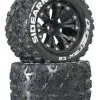 Duratrax Duratrax Sidearm MT 2.8" 2WD Mounted Rear C2 Black (2)